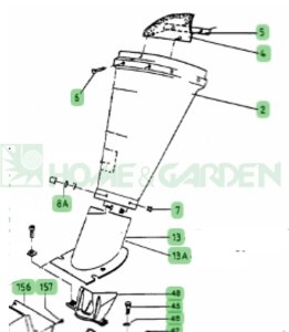 Желоб измельчителя mtd 220e 322e 350gt bm203e bm300e 220ec п 2 mtd 6310121 631-0121 загрузочный новый с разбора