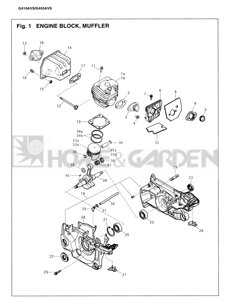 Цепеуловитель бензопилы zenoah komatsu g410avs g455avs поз25 g500 поз20 zenoah komatsu 281025210 2810-25210