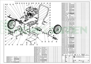 Шкив снегоуборщика sungarden stg7590lte stg6570le st6562s st6562e привода хода ведомый поз в36 kc550217 kc55-02-17