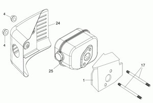 Прокладка глушителя mtd 1p61dh 1p61eh 1p61fe 1p61fea 1p61fh 1p65fh mtd 75110294 751-10294 поз 1