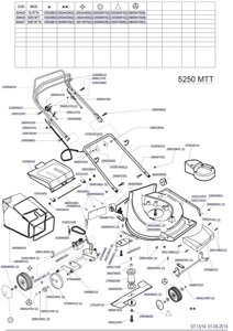 Винт крепления троса для газонокосилки mega 5110xas 52mtta 47500 rtt 53 rtt 4120rts m6x30 mega 290012701