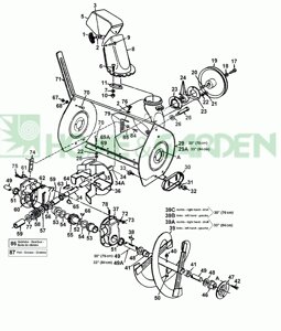 Шкив шнека mtd 7560243 756-0243 шкив toro 31506 simplicity 25-5880 255880 Murray 48924ma шкив снегоуборщика п19