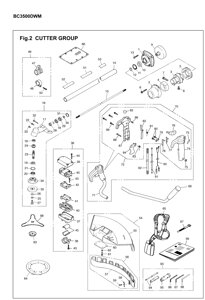 Рукоятка газа триммера zenoah komatsu bc3500dwm bc4500dwm поз 70 zenoah komatsu t311314100 t3113-14100 в сборе