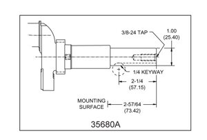 Коленвал tecumseh 35680a коленвал tecumseh oh358sa ohm120 ohsk110 ohsk120 ohsk130