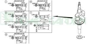 Вал коленчатый honda gcv135 коленвал honda 13310zm1600 13310-zm1-600