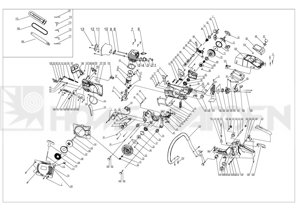 Подшипник бензопилы бобр 5220 01aj0001 поз  68 megcs5200068 me-gcs5200-068 от компании ООО ГенХольм - фото 1