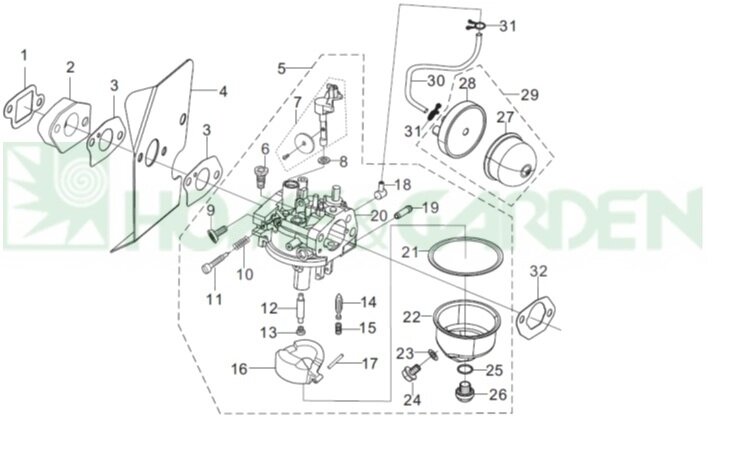 Праймер rato 16210z2501200000 16210-z250120-0000 праймер двигателя mega rato 5.5, lm610, hgm6r поз29 подкачки топлива от компании ООО ГенХольм - фото 1