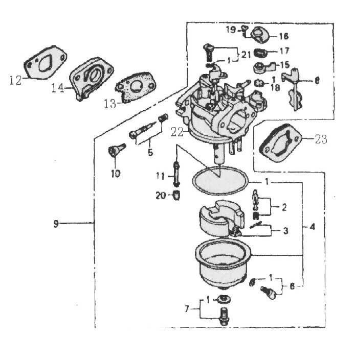 Прокладка глушителя zongshen zs1p64fc sumec 1p64fc zongshen 90001q0070000 90001-q007-0000 поз 12 культиватор Лидер от компании ООО ГенХольм - фото 1