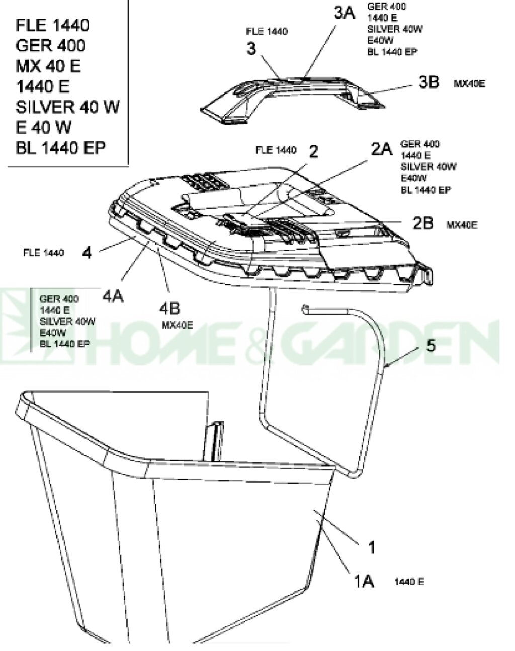 Рама травосборника газонокосилки mtd e40w п5 mtd 74704453 747-04453 947-04453 94704453 от компании ООО ГенХольм - фото 1