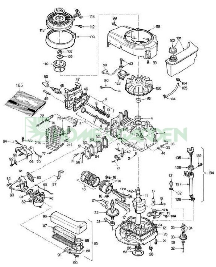 Распредвал tecumseh 22410078 распредвал tecumseh vantage35 e-36401d e-36154d e-36112d поз22 от компании ООО ГенХольм - фото 1