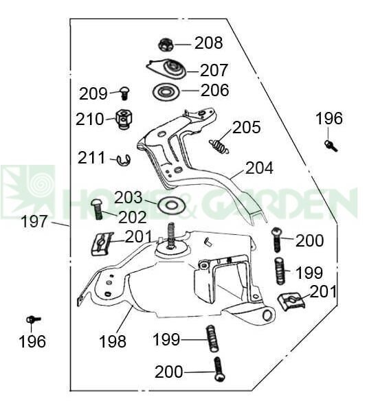 Регулятор дроссельной заслонки loncin g340f 11лс loncin lc188f197 lc188f-197 для снегоуборщика мотоблока поз 197 от компании ООО ГенХольм - фото 1