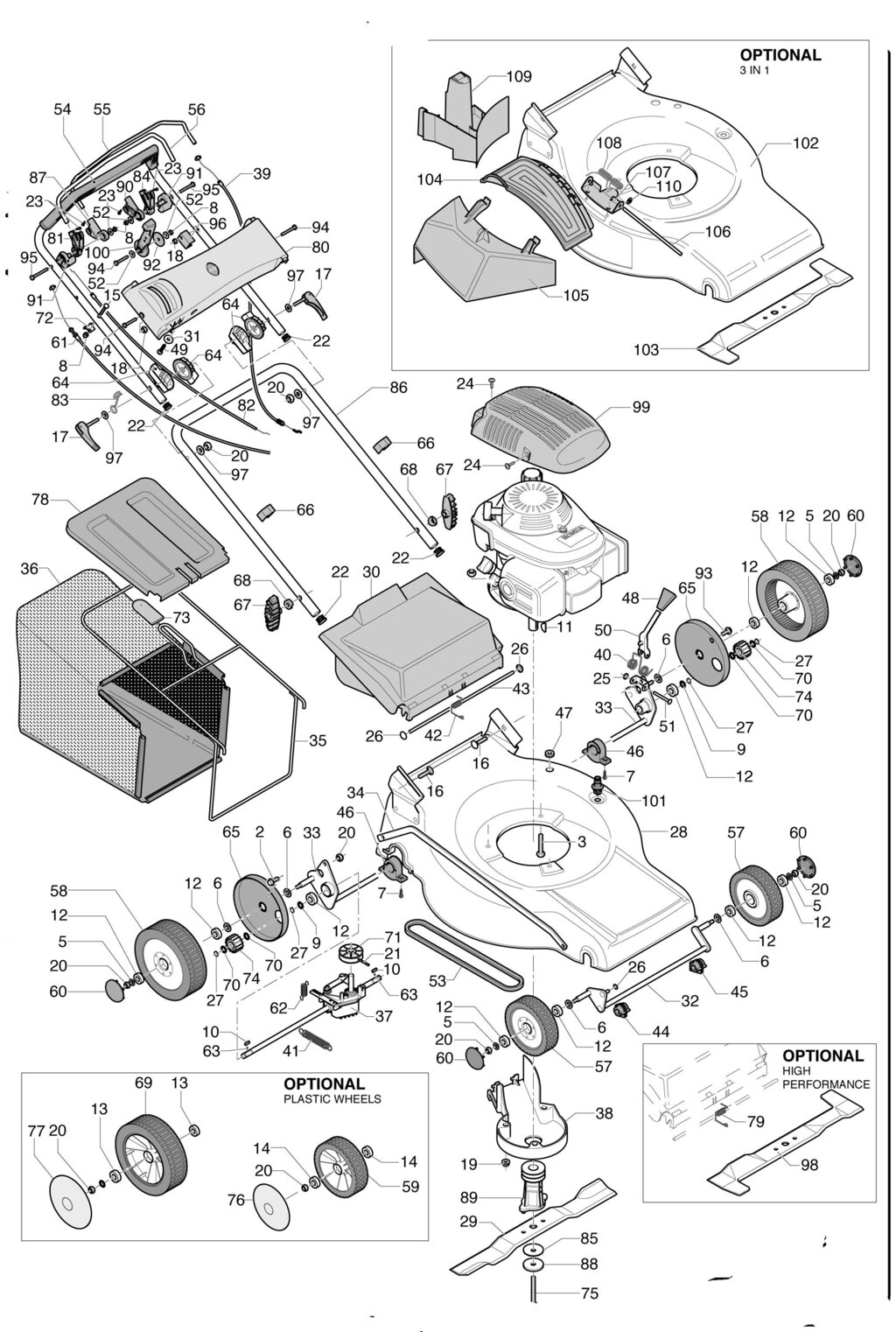 Ручка газонокосилки megapro 4720hht 5200hht marina mx54s marina mx46s mtd 52 shmx 46 shmx нижняя поз 86 mega cp047034 от компании ООО ГенХольм - фото 1