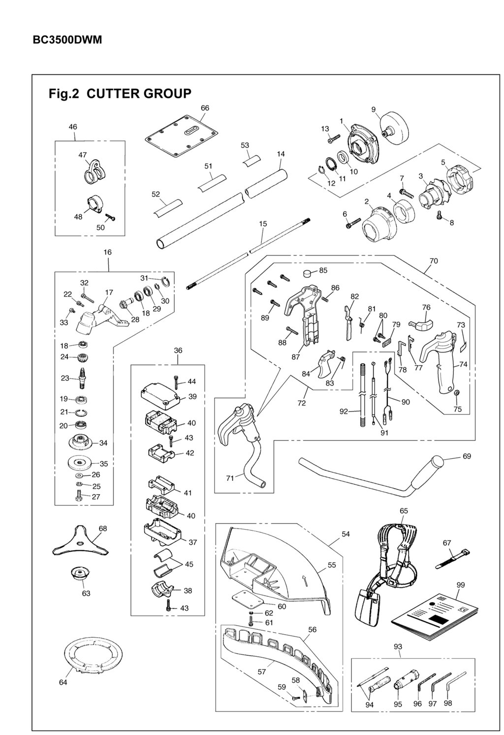 Рукоятка газа триммера zenoah komatsu bc3500dwm bc4500dwm поз 70 zenoah komatsu t311314100 t3113-14100 в сборе от компании ООО ГенХольм - фото 1