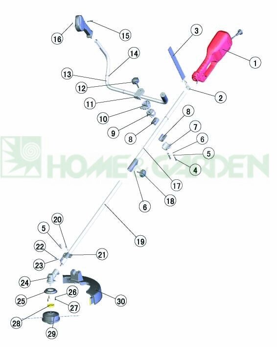 Рукоятка триммера sungarden rcth1000 t-образная поз 13 sungarden sg8rcth10000013 sg8-rcth1000-0013 от компании ООО ГенХольм - фото 1