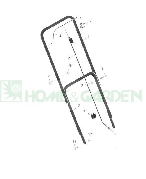 Рычаг безопасности для газонокосилки sungarden sd504 поз4 sungarden sg2500061015 sg250-00610-15 от компании ООО ГенХольм - фото 1