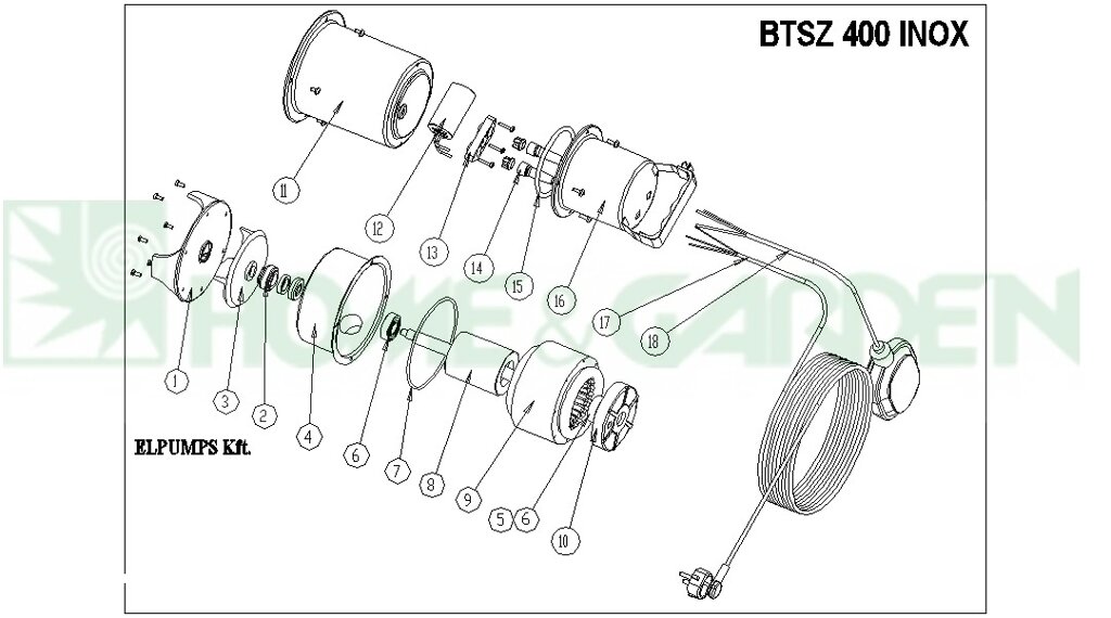 Сальник насоса elpumps btsz400 inox bt6877k выпуска до 2013г поз 2 bt131 от компании ООО ГенХольм - фото 1