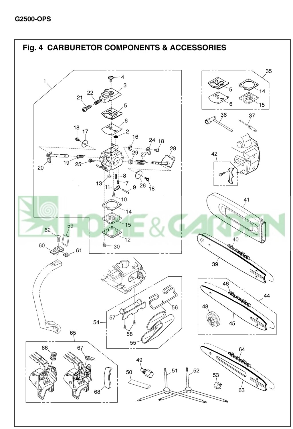 Съёмник для бензопилы zenoah komatsu g2500 поз53 zenoah komatsu 284196110 2841-96110 от компании ООО ГенХольм - фото 1