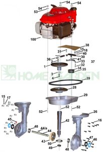 Sg1700199020r вал культиватора tornado t145 t155 поз 44 ведомый с подшипниками шпонкой sg170-01990-20-r