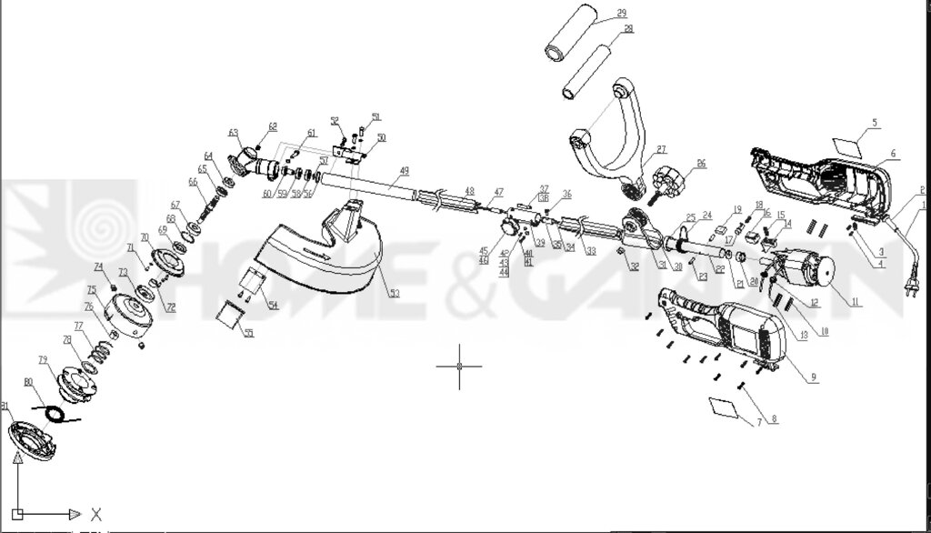 Sg6rctb11000045 винт sungarden rct1100e винт барашковый крепления штанги винт для триммера sungarden rct1100e поз  45 от компании ООО ГенХольм - фото 1