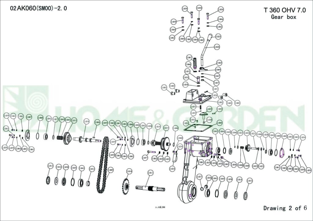 Шестерня культиватора sungarden t360 ohv7.0 02ak0605 п 2-010 mb360r 02ba0301 mbpro7.0 02ba0004 звездочка цепи sungarden от компании ООО ГенХольм - фото 1