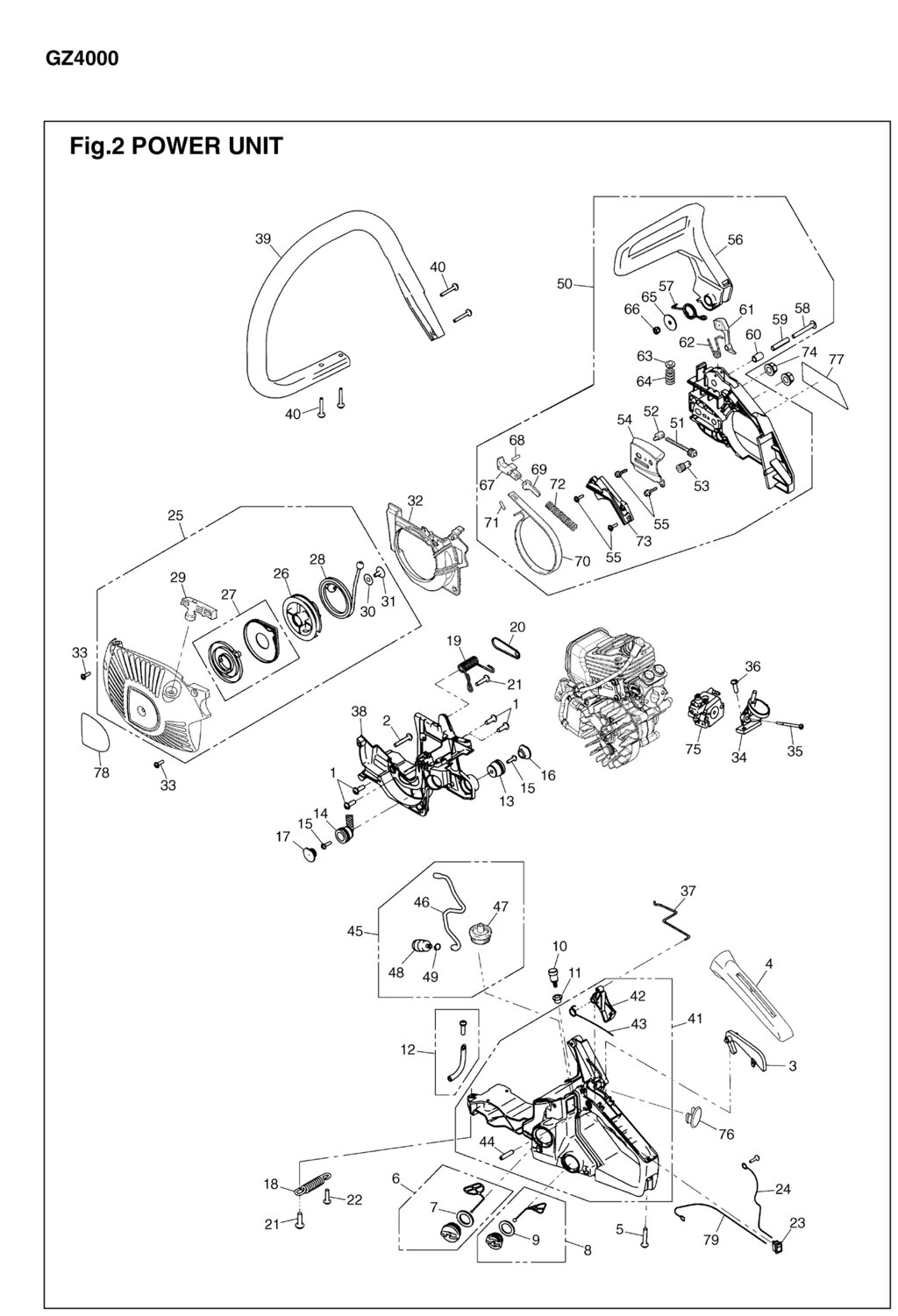 Шкив стартера бензопилы zenoah komatsu gz4000 п26 zenoah komatsu 285075211 2850-75211 катушка стартера zenoah komatsu от компании ООО ГенХольм - фото 1