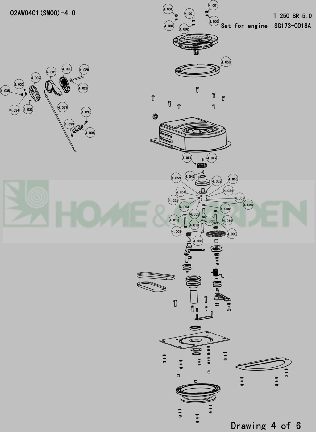 Шпонка культиватора sungarden t250b 5.0 02av0401 поз 4.047 t250 руслан sg170-04510-08 sg1700451008 от компании ООО ГенХольм - фото 1