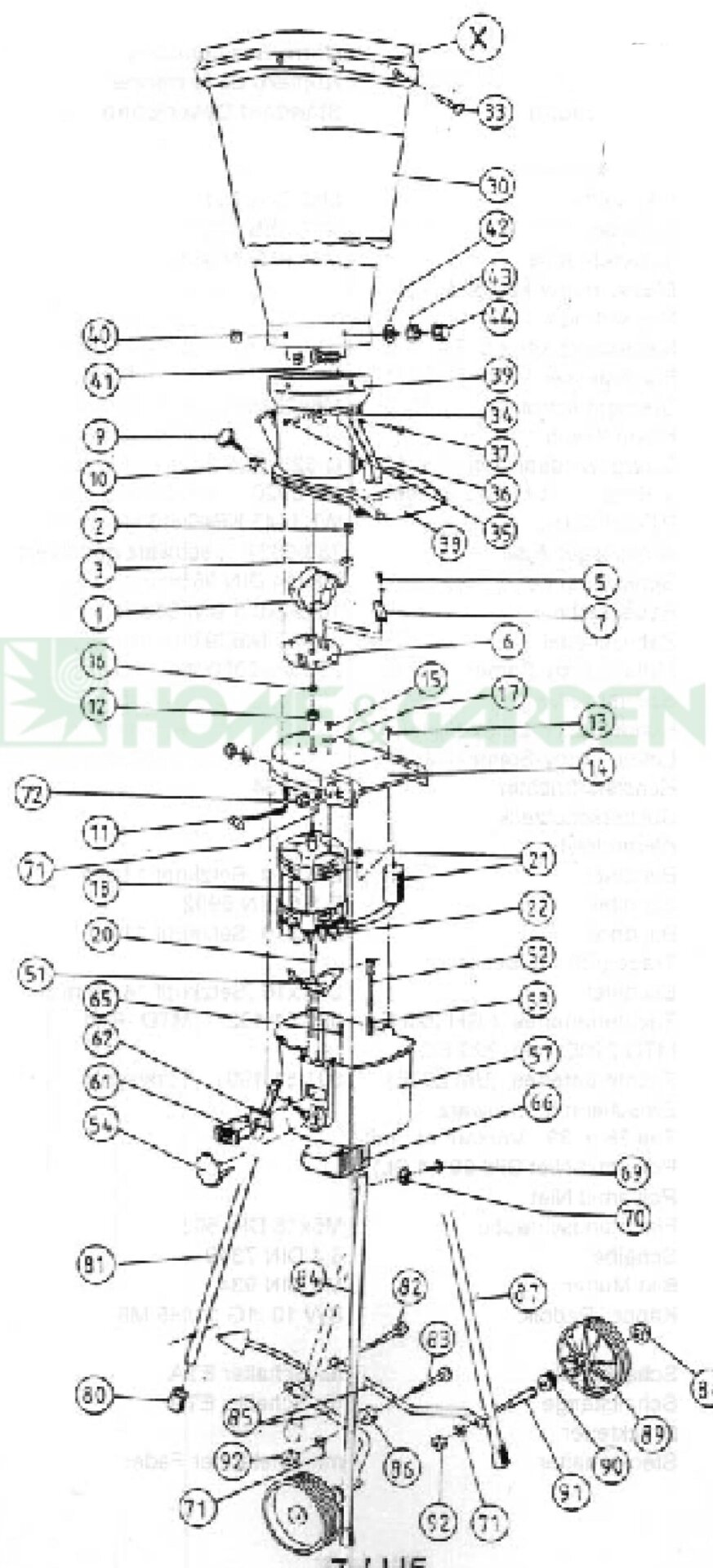 Стойка измельчителя mtd 220e 220e-ch 220ec поз 87 mtd 7491174637 749-1174637 правая часть от компании ООО ГенХольм - фото 1