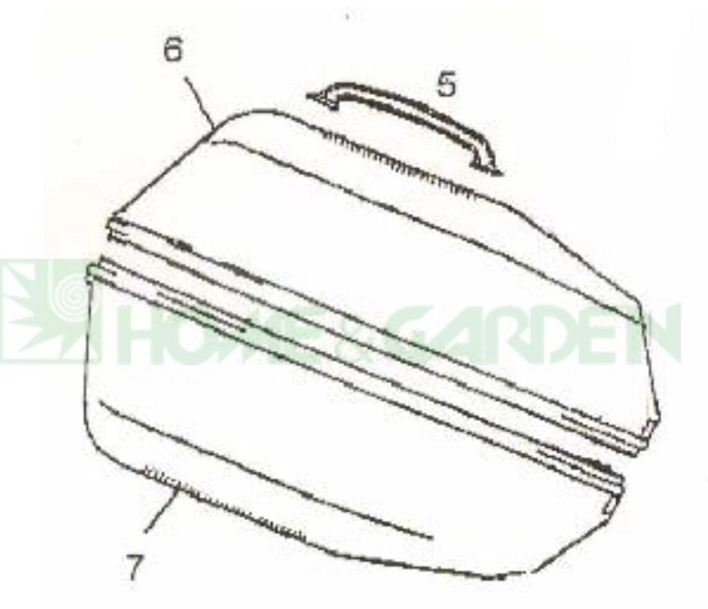 Травосборник газонокосилки mtd 3290e поз 7 ok3290e em3210 em3211 mtd 73104490 731-04490 нижняя часть от компании ООО ГенХольм - фото 1