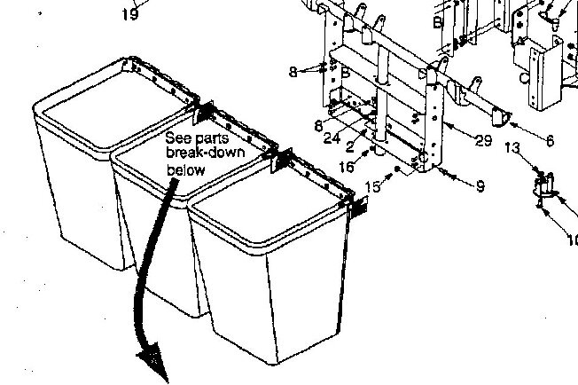 Травосборник трактора  mtd 7640251 764-0251 9540251 oem190192 190821000 190210100 трактора mtd bolens oem-190-192 от компании ООО ГенХольм - фото 1