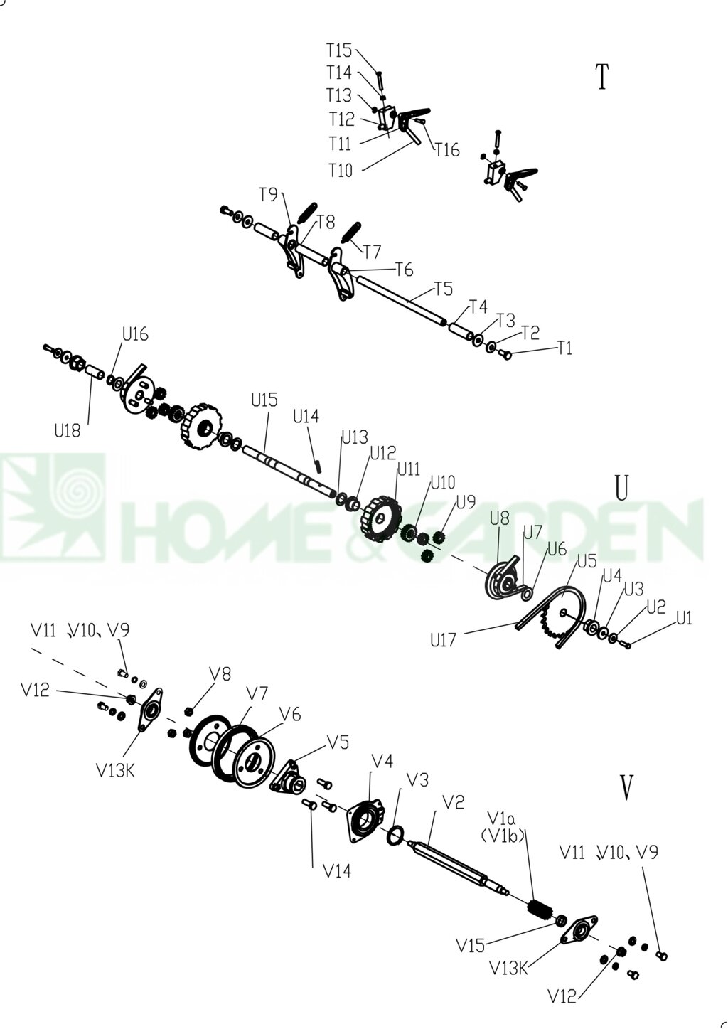 Тяга снегоуборщика tornado2460 sungarden stg6070e mega 6180 lb tb 6170 ls поз t10 sungarden sg8300010003 sg830-00100-03 от компании ООО ГенХольм - фото 1