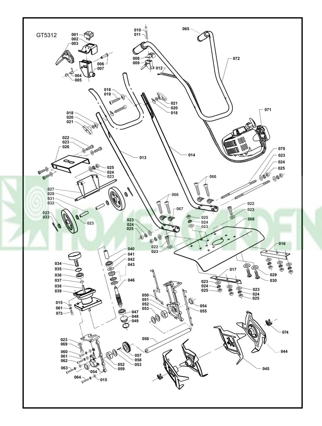 Выключатель для культиватора sungarden gt12 поз 1 sungarden sg7gt12001 sg7-gt12-001 от компании ООО ГенХольм - фото 1