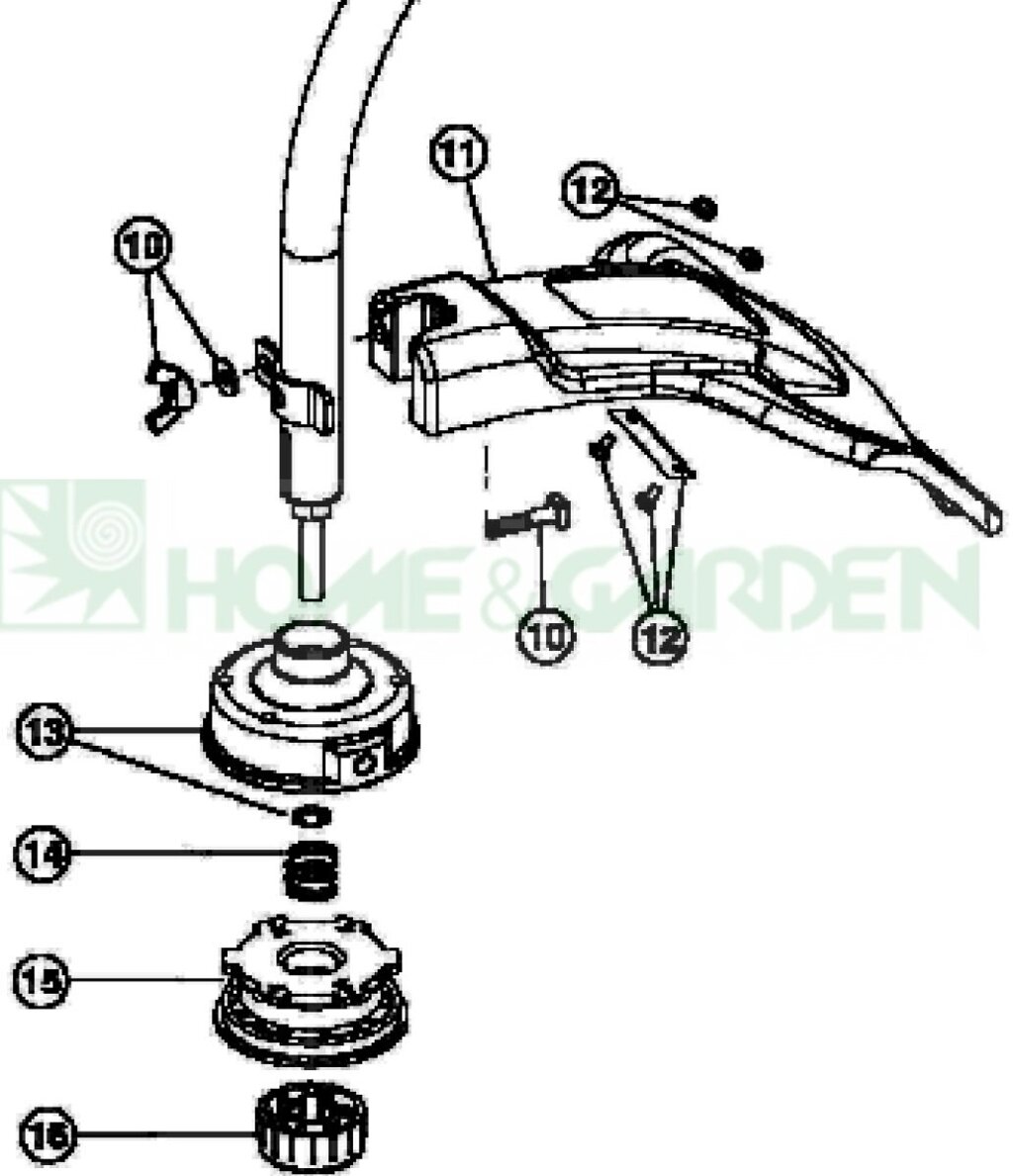 Защитный кожух головки триммера mtd 75304283 ryobi y28 bolens bl100 поз 11 753-04283 от компании ООО ГенХольм - фото 1