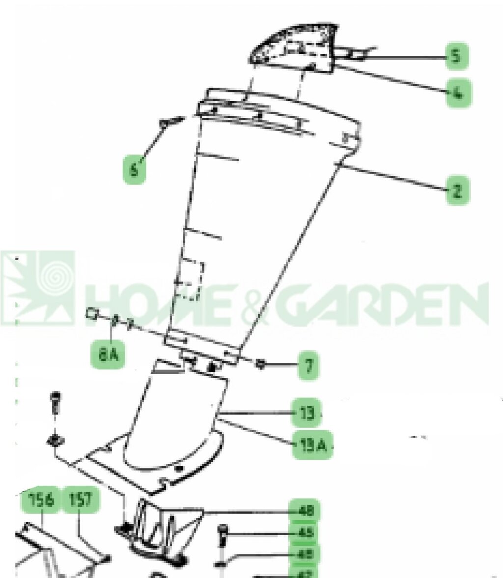 Желоб измельчителя mtd 220e 322e 350gt bm203e bm300e 220ec п 2 mtd 6310121 631-0121 загрузочный новый с разбора от компании ООО ГенХольм - фото 1