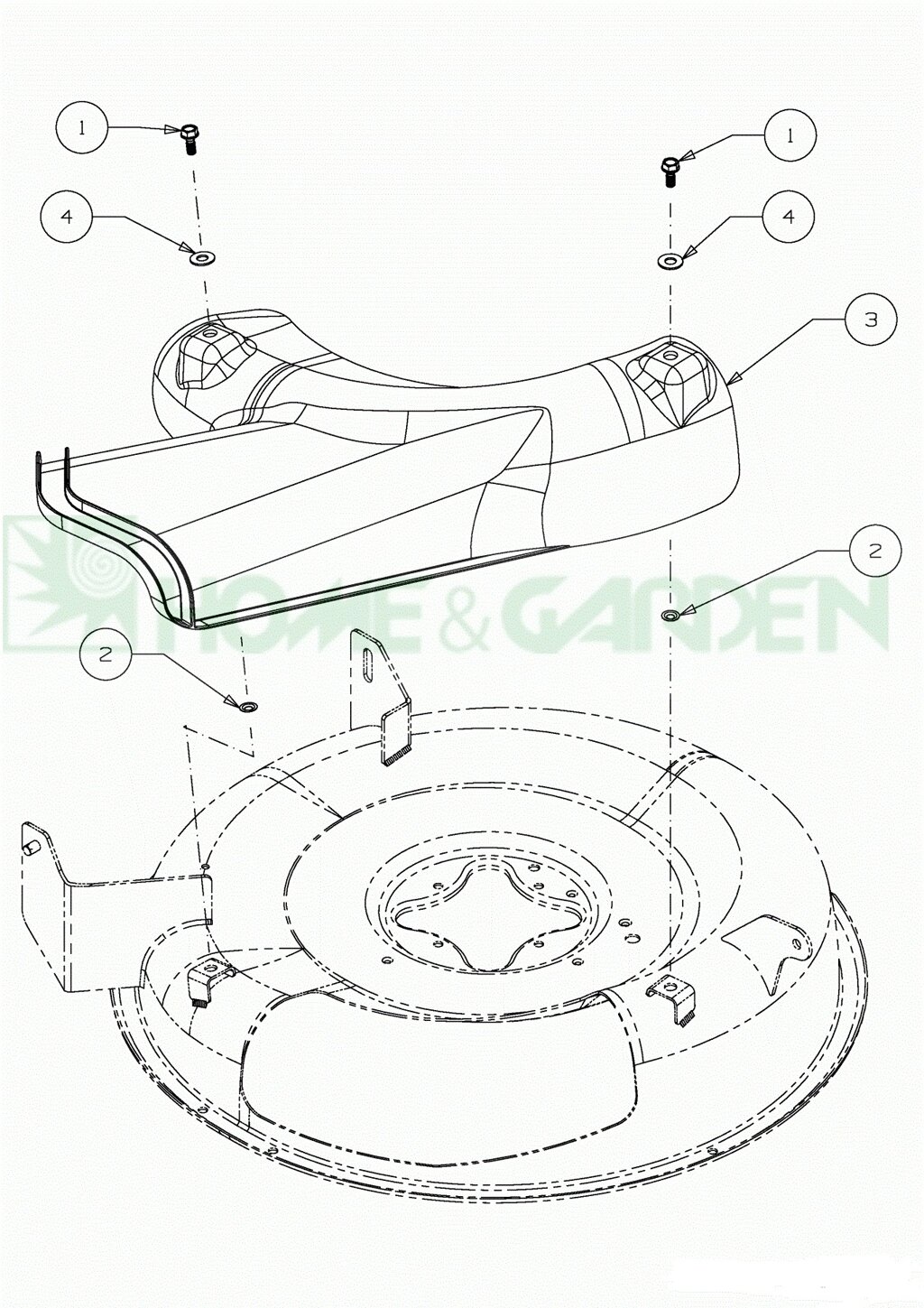 Желоб райдера mtd minirider 60sd mtd 7312477 731-2477 п3 дефлектор райдера minirider 60sd 13a625jc600 2014-2016 от компании ООО ГенХольм - фото 1