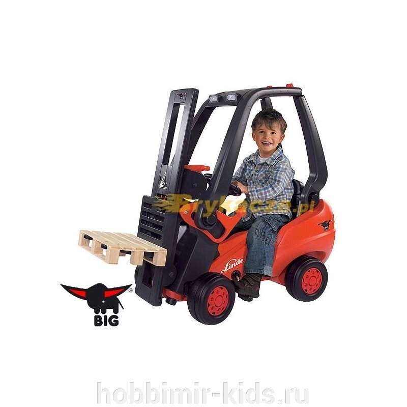 Автопогрузчик педальный вилочный Linde Forklift Big (Трактора детские) от компании Интернет магазин детских товаров "ХОББИ МИР KIDS" - фото 1