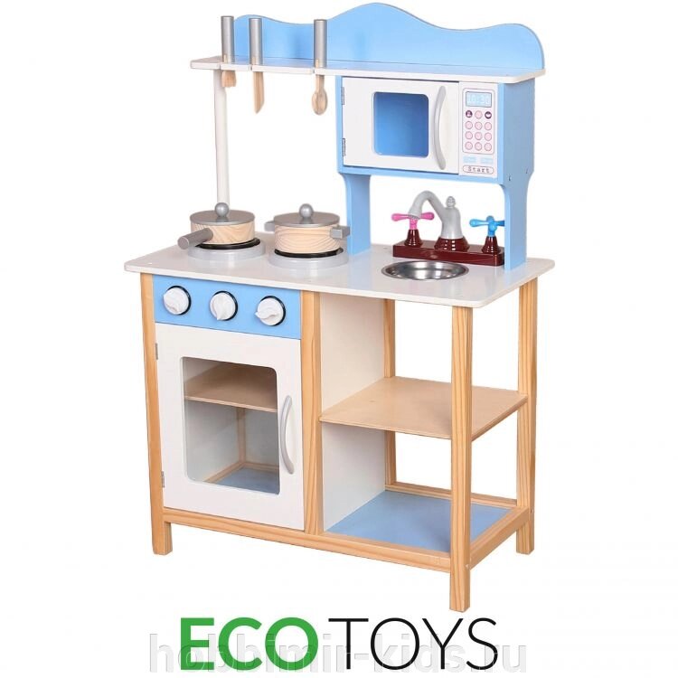 Кухня деревянная ecotoys TK040 (Кухни деревянные) от компании Интернет магазин детских товаров "ХОББИ МИР KIDS" - фото 1