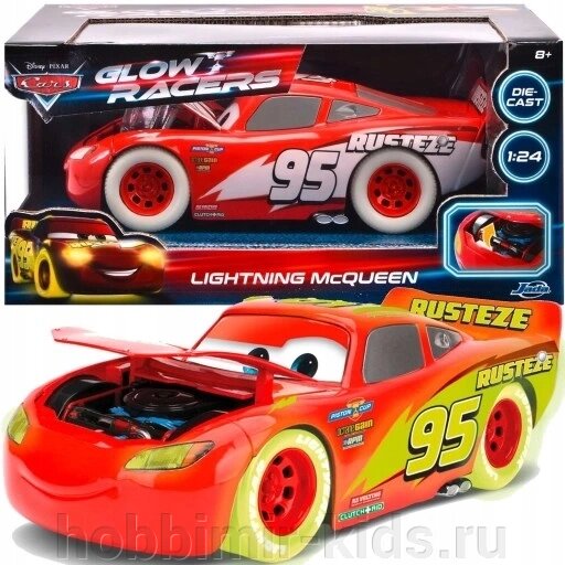 Машинка тачки Disney Pixar Cars Lightning McQueen Glow 253084003 (Машинки, транспорт...) от компании Интернет магазин детских товаров "ХОББИ МИР KIDS" - фото 1