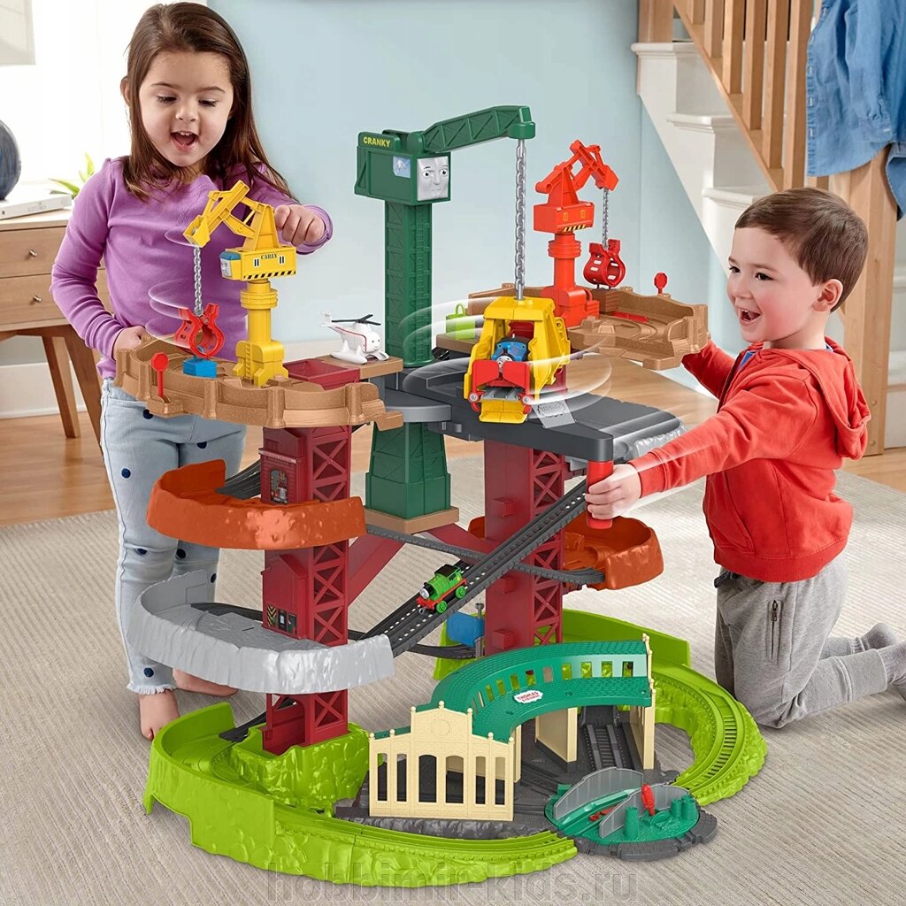 Многоуровневый набор «Томас и друзья» высотой более 76 см.  FISHER PRICE (Парковки, гаражи) от компании Интернет магазин детских товаров "ХОББИ МИР KIDS" - фото 1