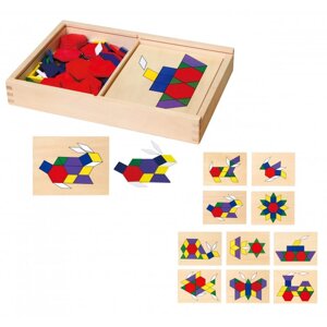 Мозаика геометрическая 148 элем. Viga Toys 50029 (Развивающие игрушки)