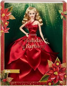 Barbie signature 2022 Holiday Barbie Doll Барби кукла HBY03 HBY04 (Куклы, пупсы)