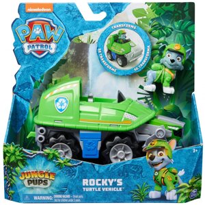 Щенячий патруль Paw Patrol Jungle Pups: Автомобиль Рокки + фигурка 6067763 (Продукция Hasbro)