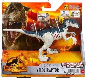 Фигурка Mattel Jurassic World Мир Юрского периода Раненые динозавры Велоцираптор, GWN13_GWN14 (Jurassic World мир