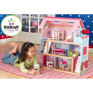 Домик для кукол с мебелью Челси KidKraft 65054 (Деревянные домики)