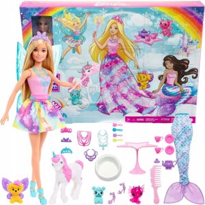 Адвент-календарь Barbie Dreamtopia с куклами Барби и 24 сюрпризами Mattel HGM66 (Адвент Календари)