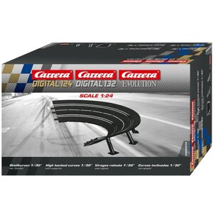 Поворот на опорах 1/30 (6 шт.) Carrera DIGITAL 132 / 124 20574 (Аксессуары и автомобили)