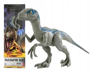 Фигурка динозавра Jurassic world Велоцираптор Блю Velociraptor blue HMK78 (Jurassic World мир юрского периода)