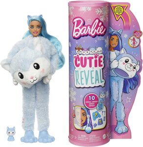 Кукла Barbie Cutie Reveal Husky Милашка-проявляшка Костюм Хаски HJL63 (Куклы, пупсы)