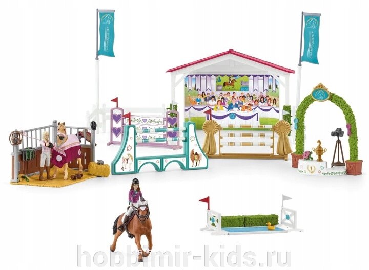 Schleich - Скачки 42440 (Игрушки Schleich) от компании Интернет магазин детских товаров "ХОББИ МИР KIDS" - фото 1