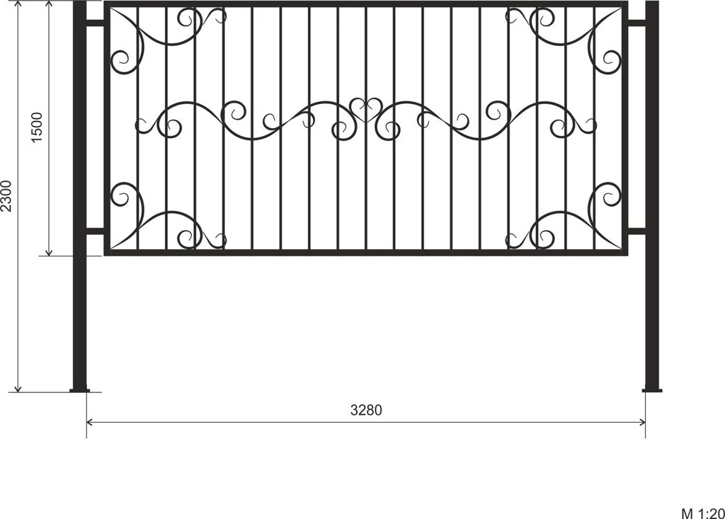 Забор сварной металлический №2 - обзор