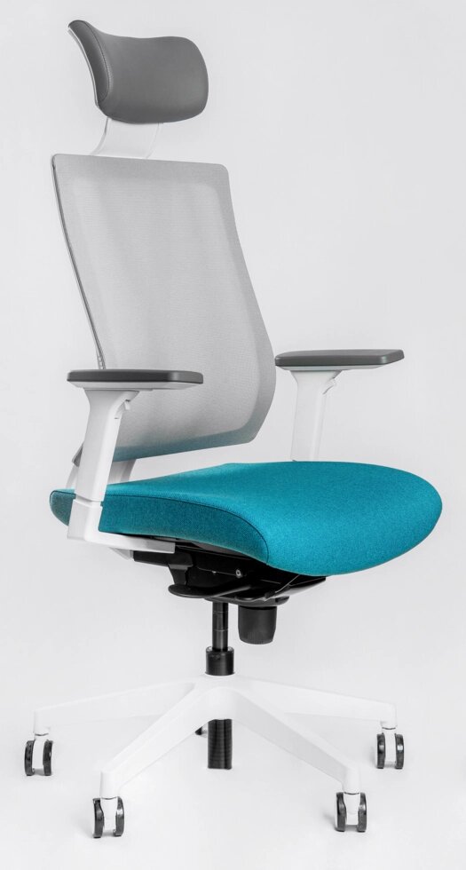 Эргономичное кресло Falto G1, белый каркас от компании HumanToday - Товары для людей, идущих в ногу со временем - фото 1